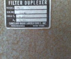 SINCLAIR RADIO FILTER DUPLEXER